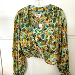 Anthropologie 2 piece cropped top NWT